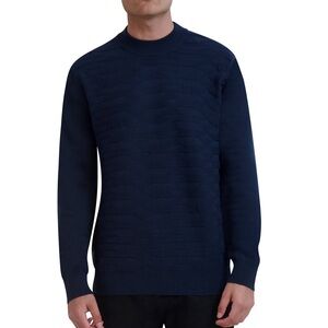 Karl Lagerfeld Men's Navy Crewneck Sweater size M